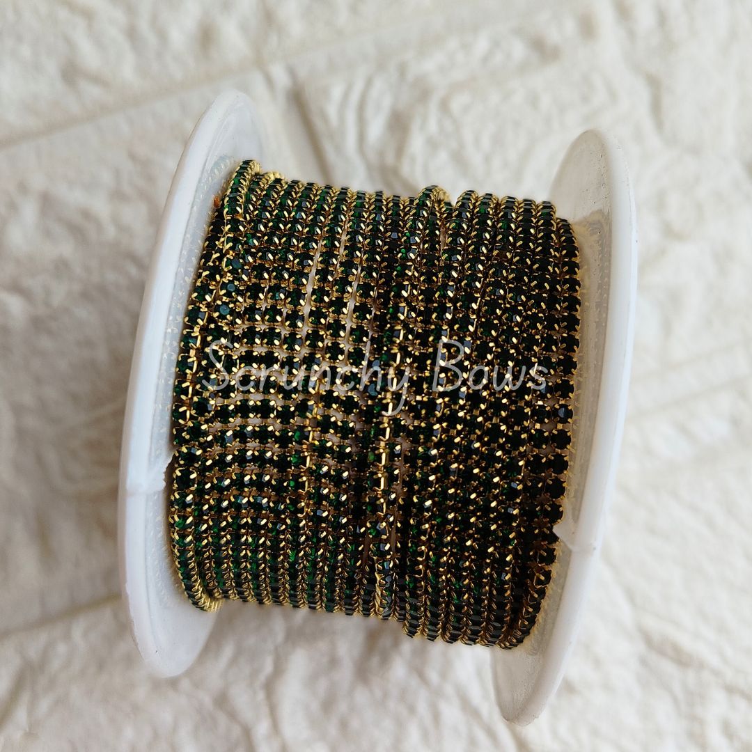 Stone Chain - Green (1 meter)