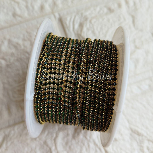 Stone Chain - Green (1 meter)