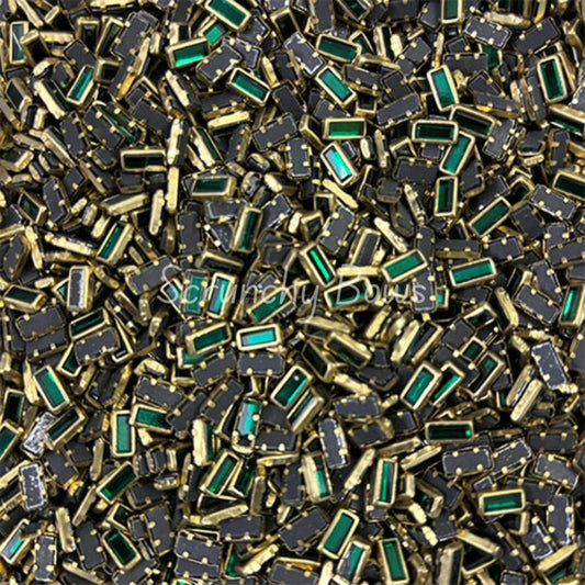 Glass Rectangle - Green