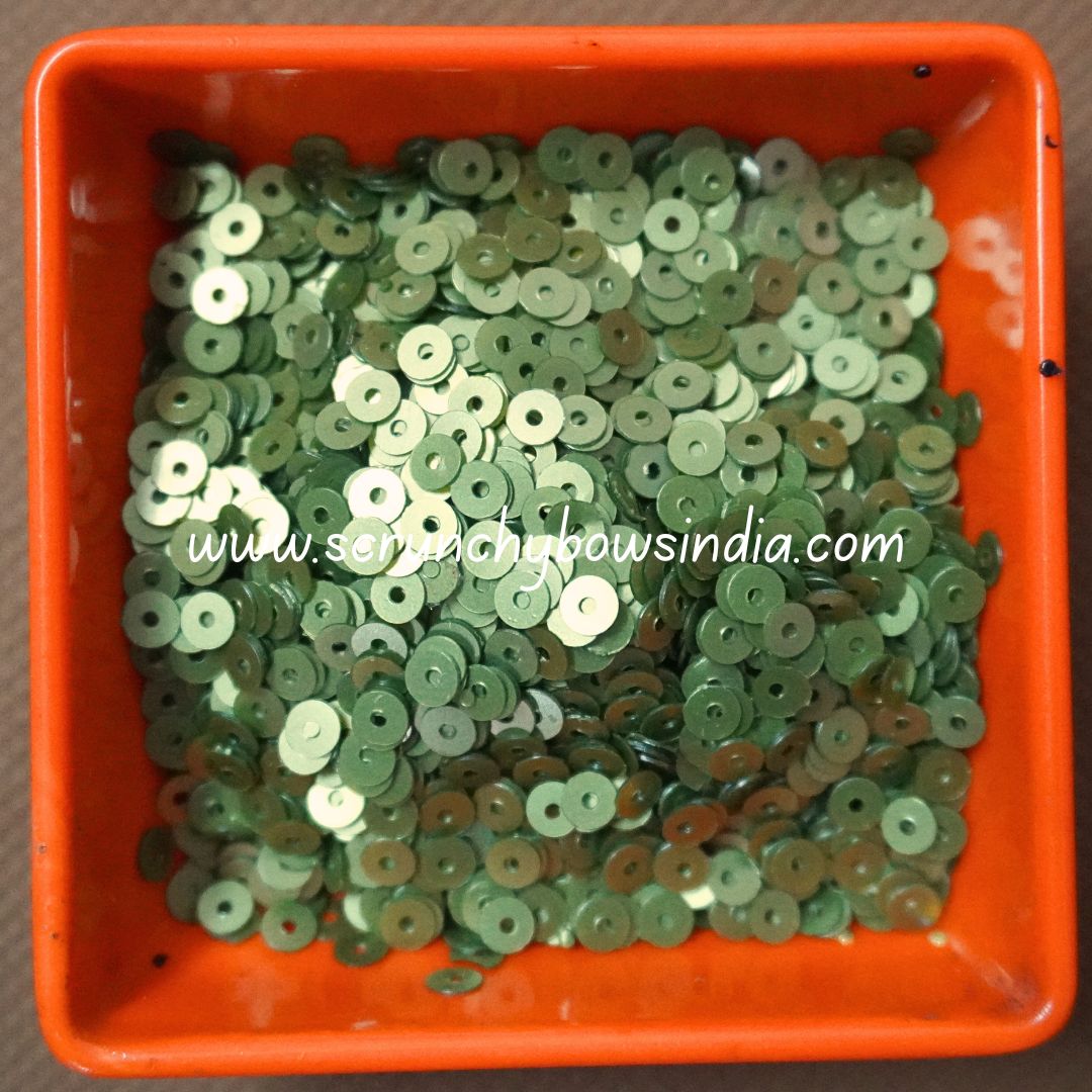 4M Sequins - Mehandi Green