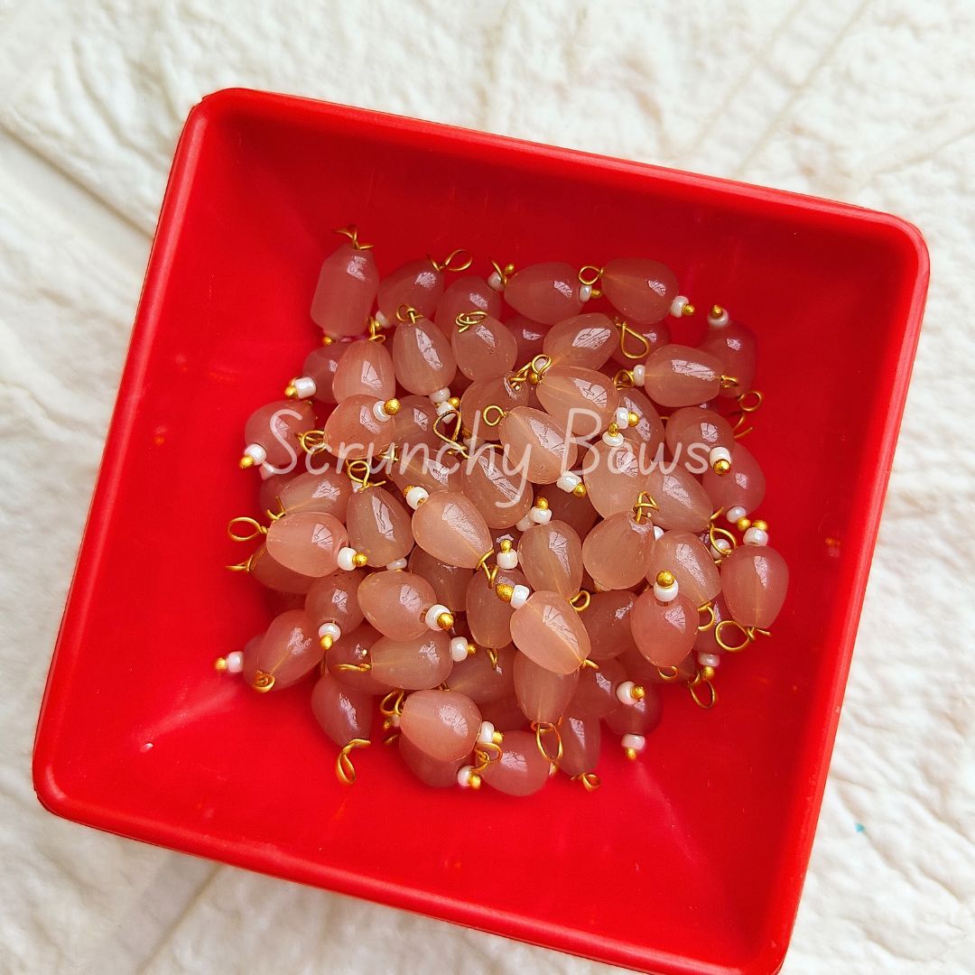 10MM Oval Hanging Beads (Brown)