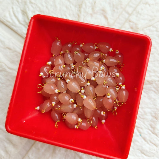 10MM Oval Hanging Beads (Brown)