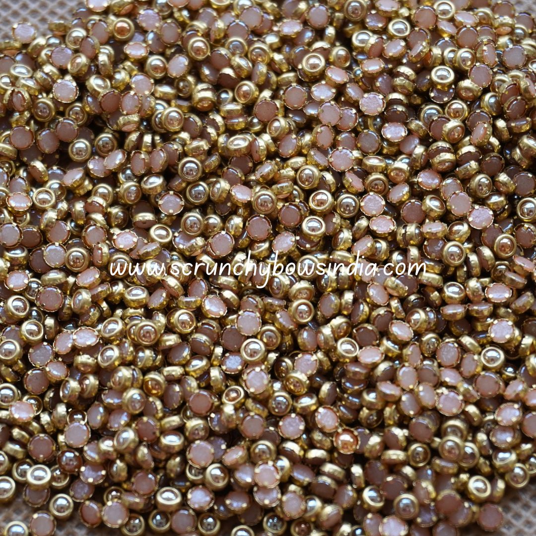 Ceramic Gold 3mm Round