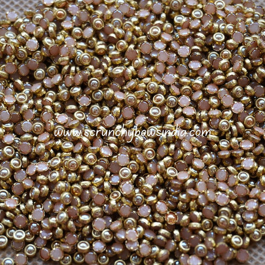 Ceramic Gold 3mm Round