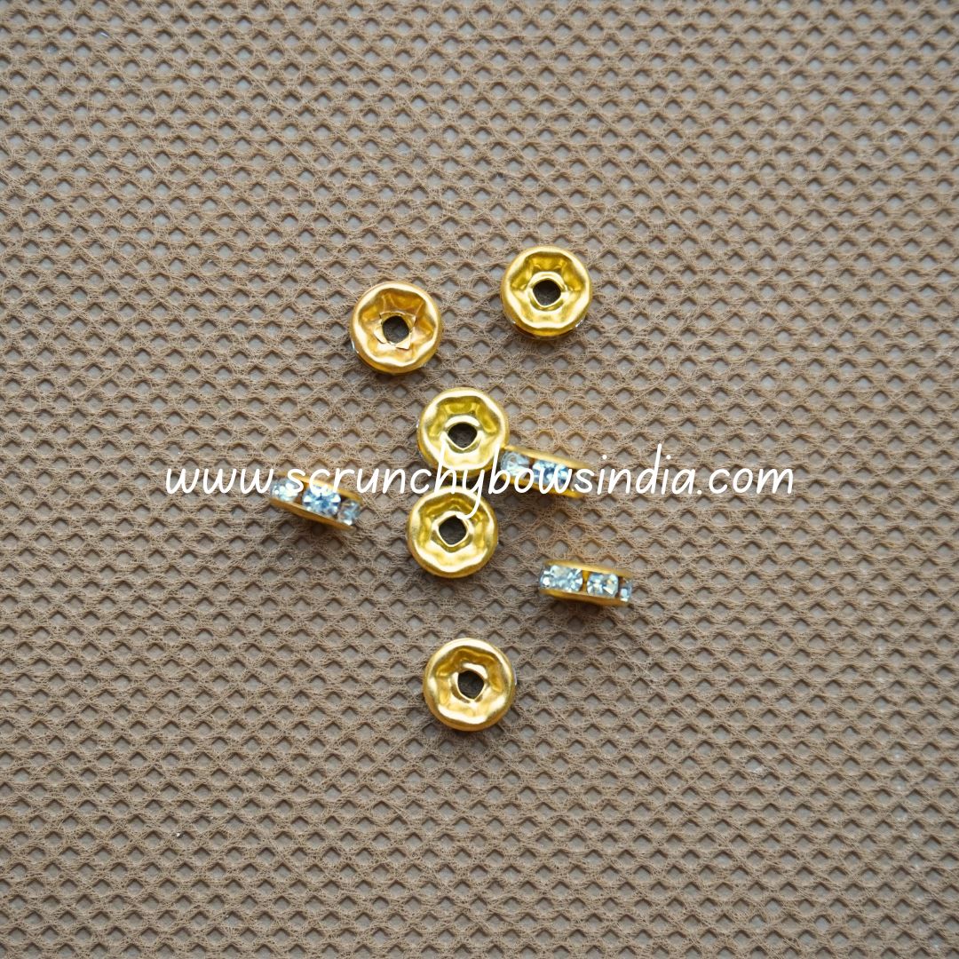 8MM Rhinestone Spacer Beads