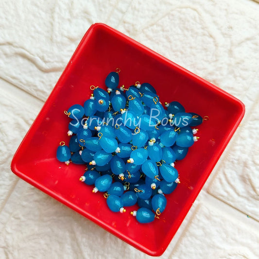 10MM Oval Hanging Beads (Sky Blue)