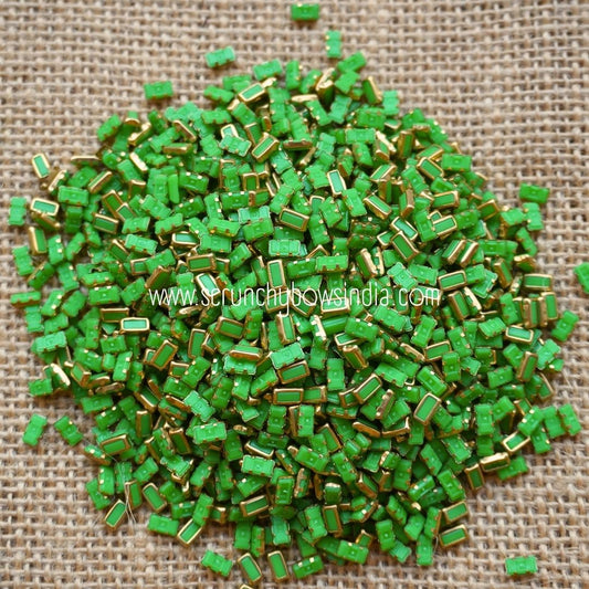 Matt 2x4 Rectangle - Parrot Green