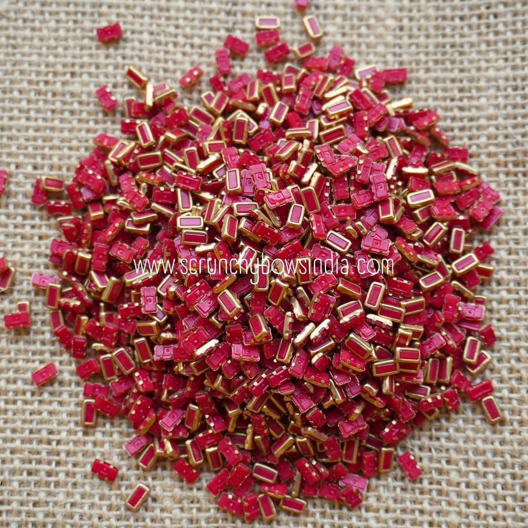 Matt 2x4 Rectangle - Red