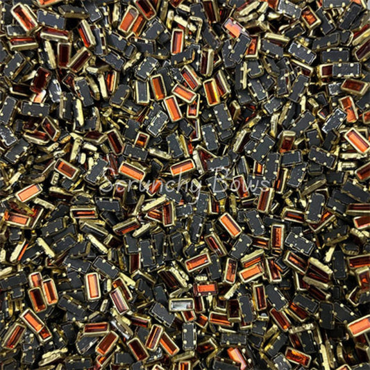 Glass Rectangle - Orange