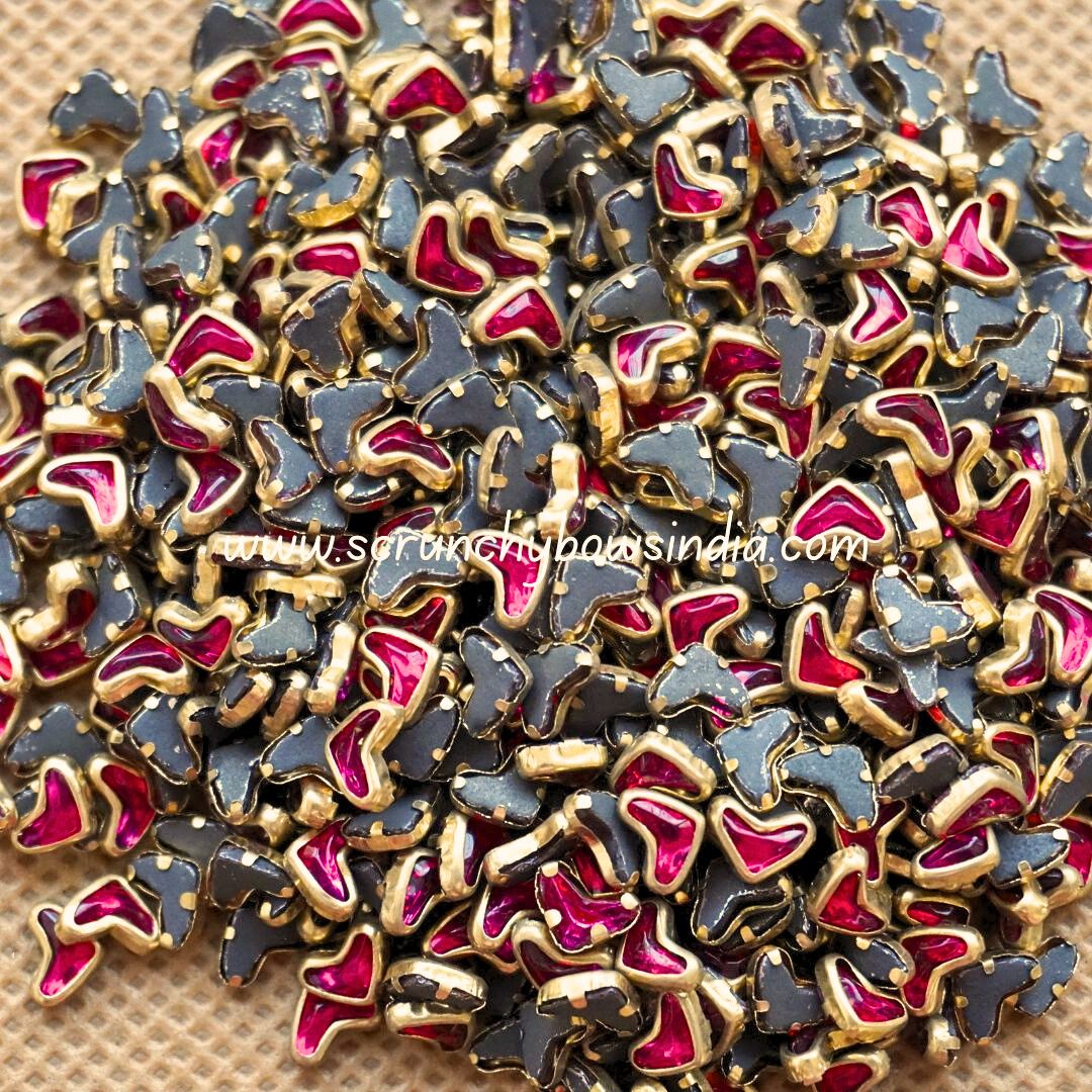 Glass Heart - Rani Pink