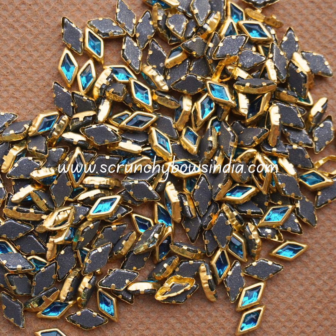 Glass Diamond - Peacock Blue