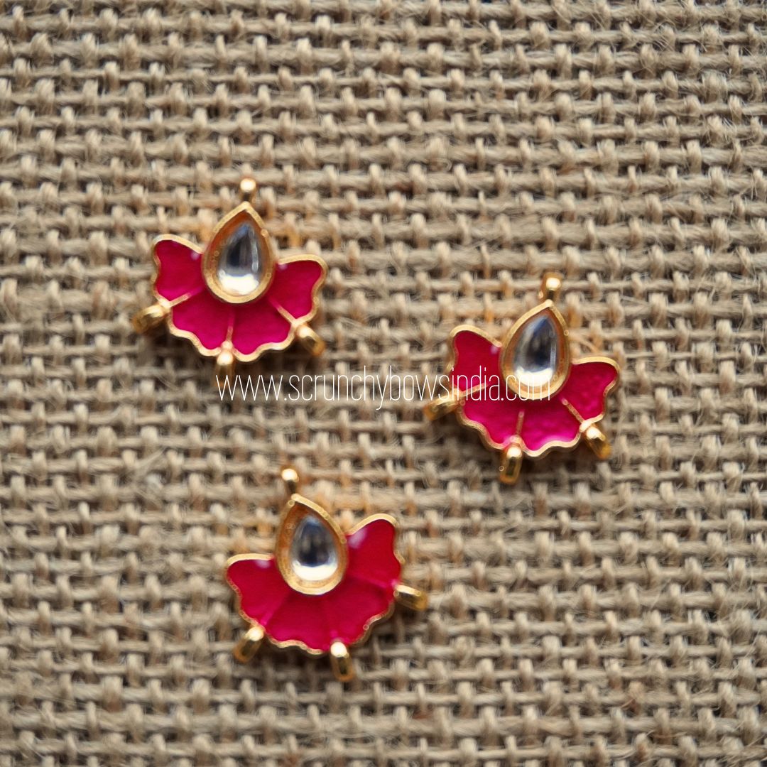 16X17 Drop Petal Charm - Pink