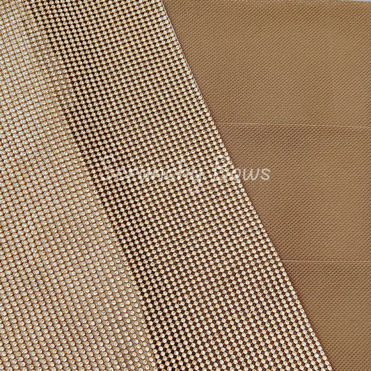 Stone Lace Gold with White Stone (3 Lines)