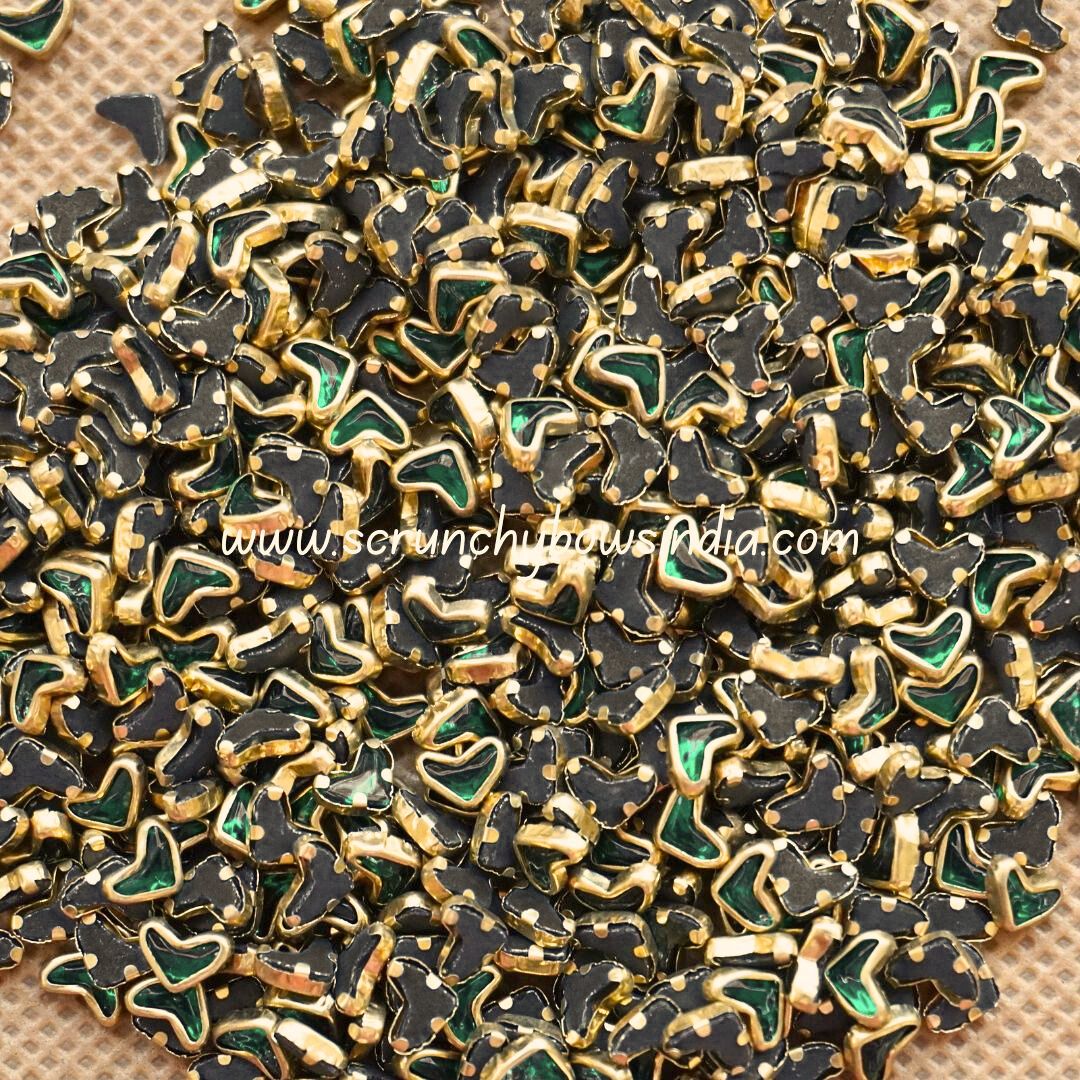 Glass Heart - Dark Green