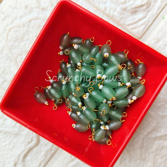 10MM Oval Hanging Beads (Light Green)
