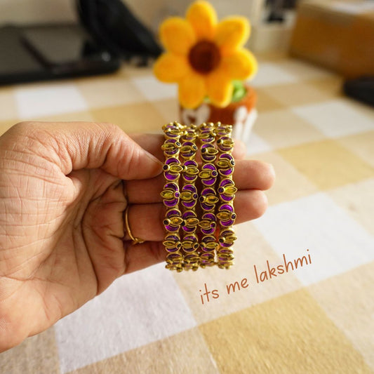 Silk Thread Bangles - Design 12