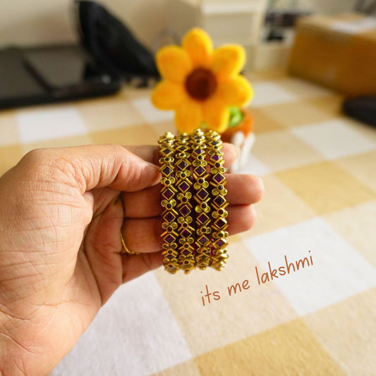Silk Thread Bangles - Design 15
