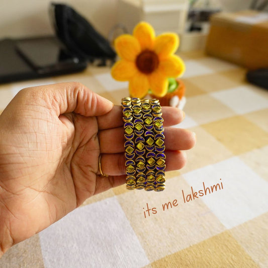 Silk Thread Bangles - Design 16