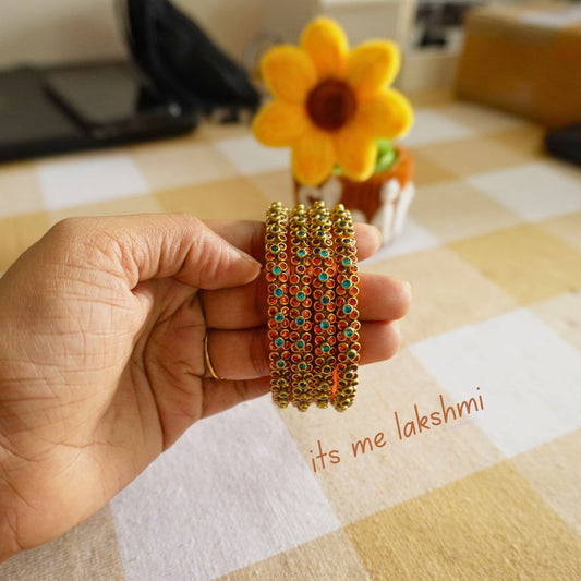 Silk Thread Bangles - Design 17