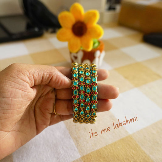 Silk Thread Bangles - Design 18