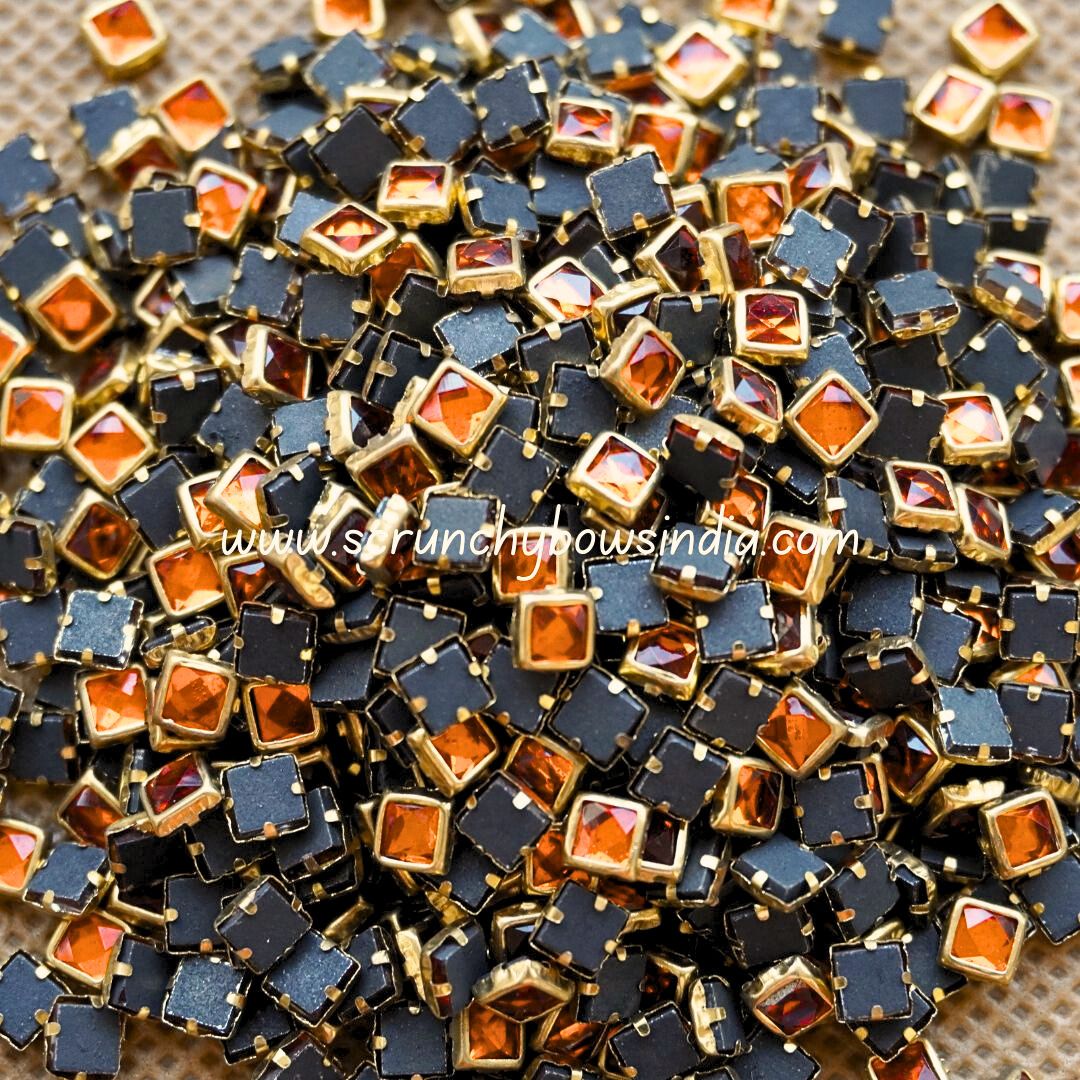 Glass Square - Orange