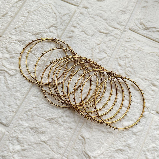 Metal Bead Bangles set of 12