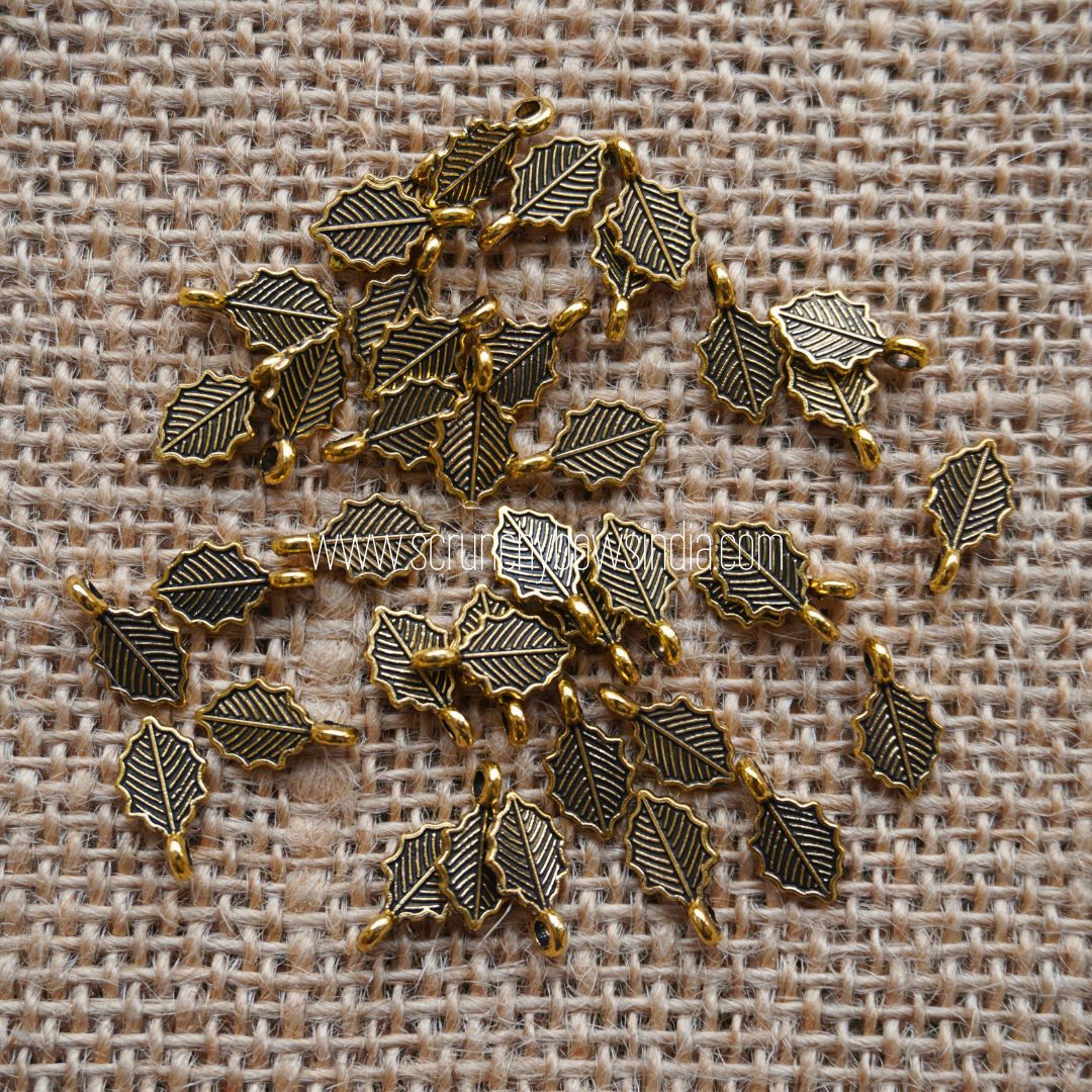 Antique Leaf Charms