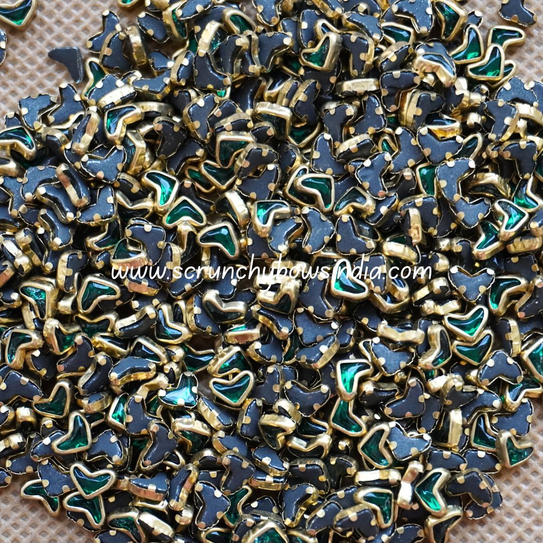Glass Heart - Dark Green