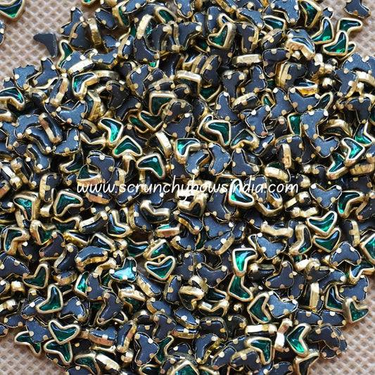Glass Heart - Dark Green
