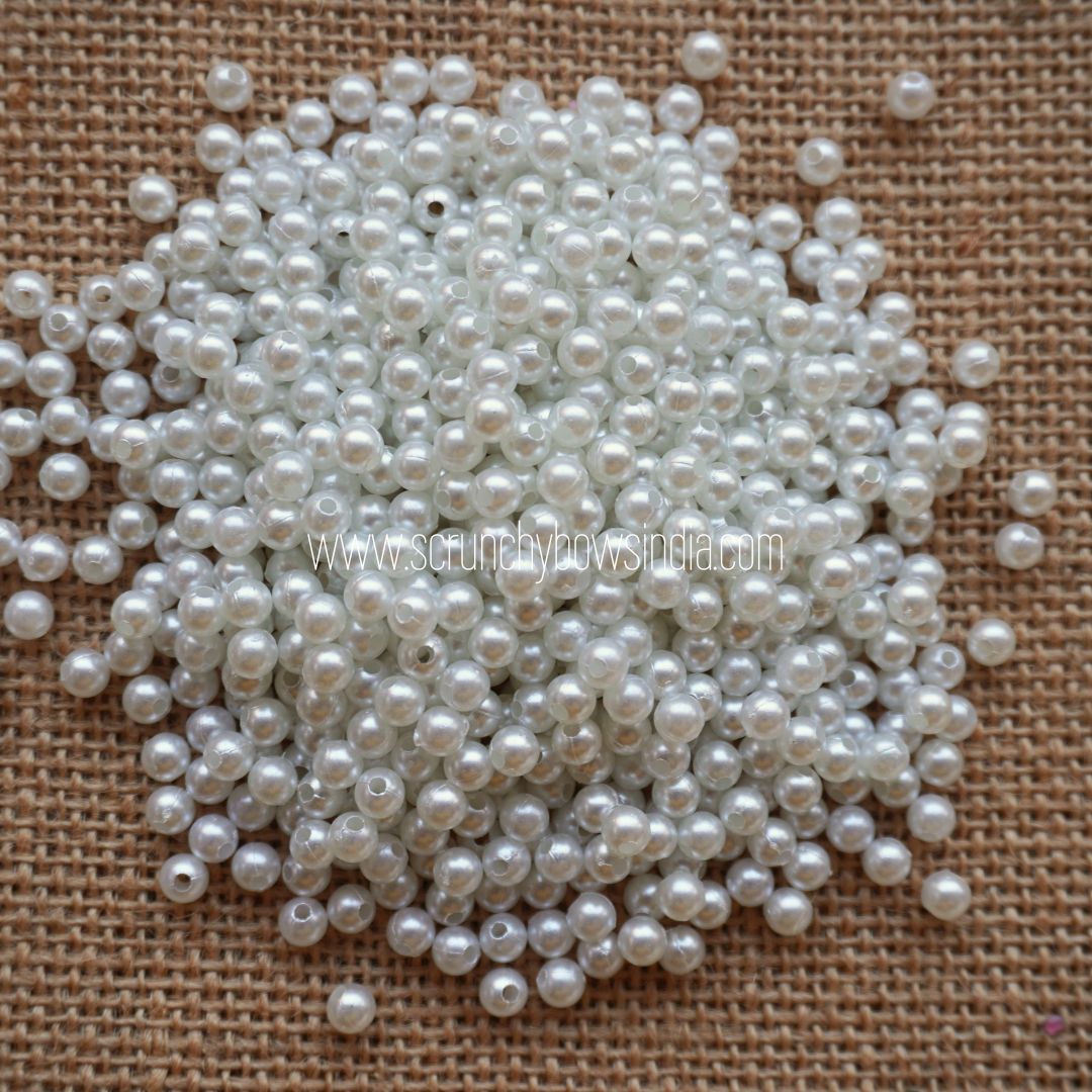 4MM Pearl Round Beads