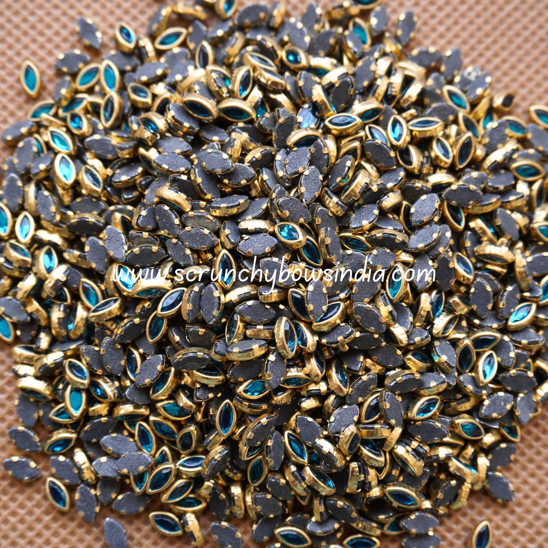 Glass 6k Eye - Peacock Blue