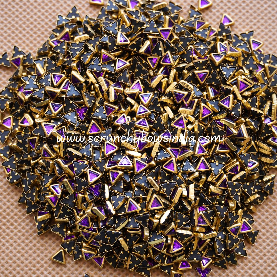 Glass Triangle - Purple