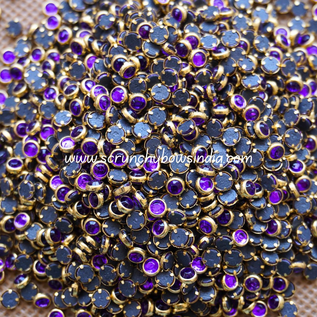 Glass 4m Round - Purple