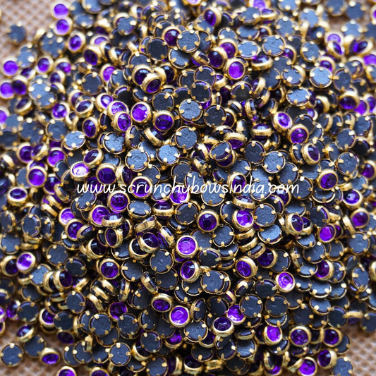 Glass 4m Round - Purple