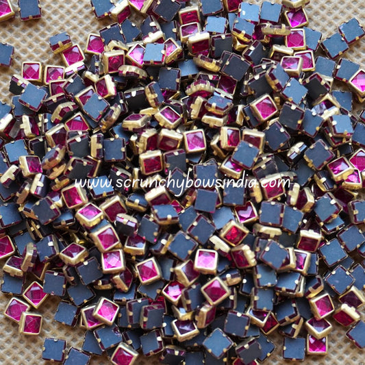Glass Square - Rani Pink