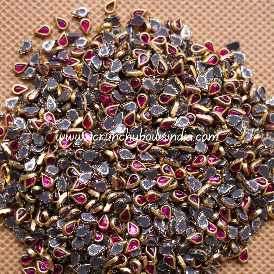 Glass Thilakam - Rani Pink