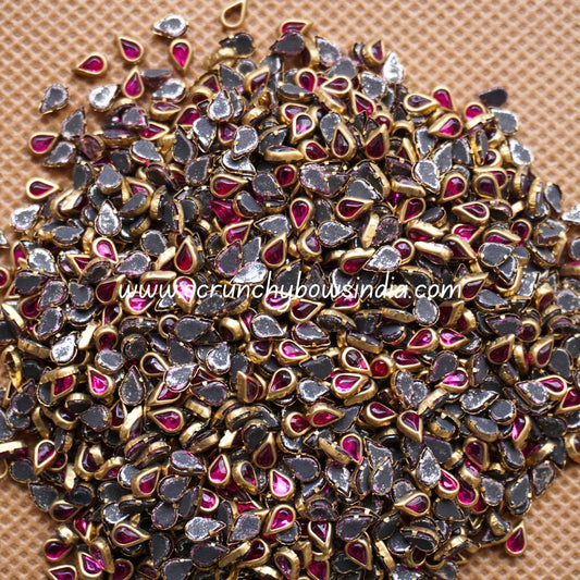 Glass Thilakam - Rani Pink