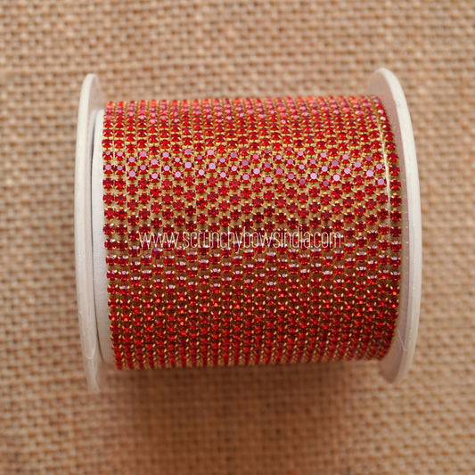 Stone Chain - Red (1 meter)