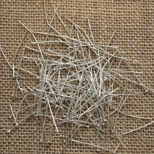 Silver Head Pins