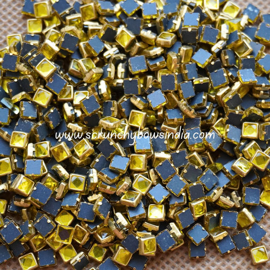 Glass Square - Yellow